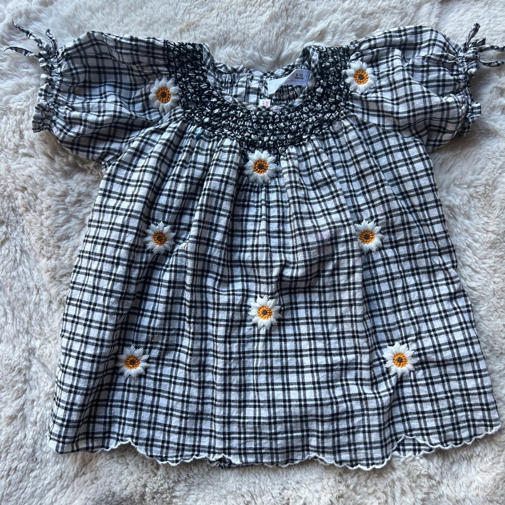 Zara Floral Embroidered Dress